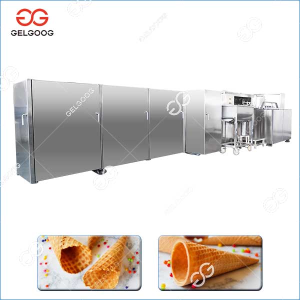 ice cream cone machine line